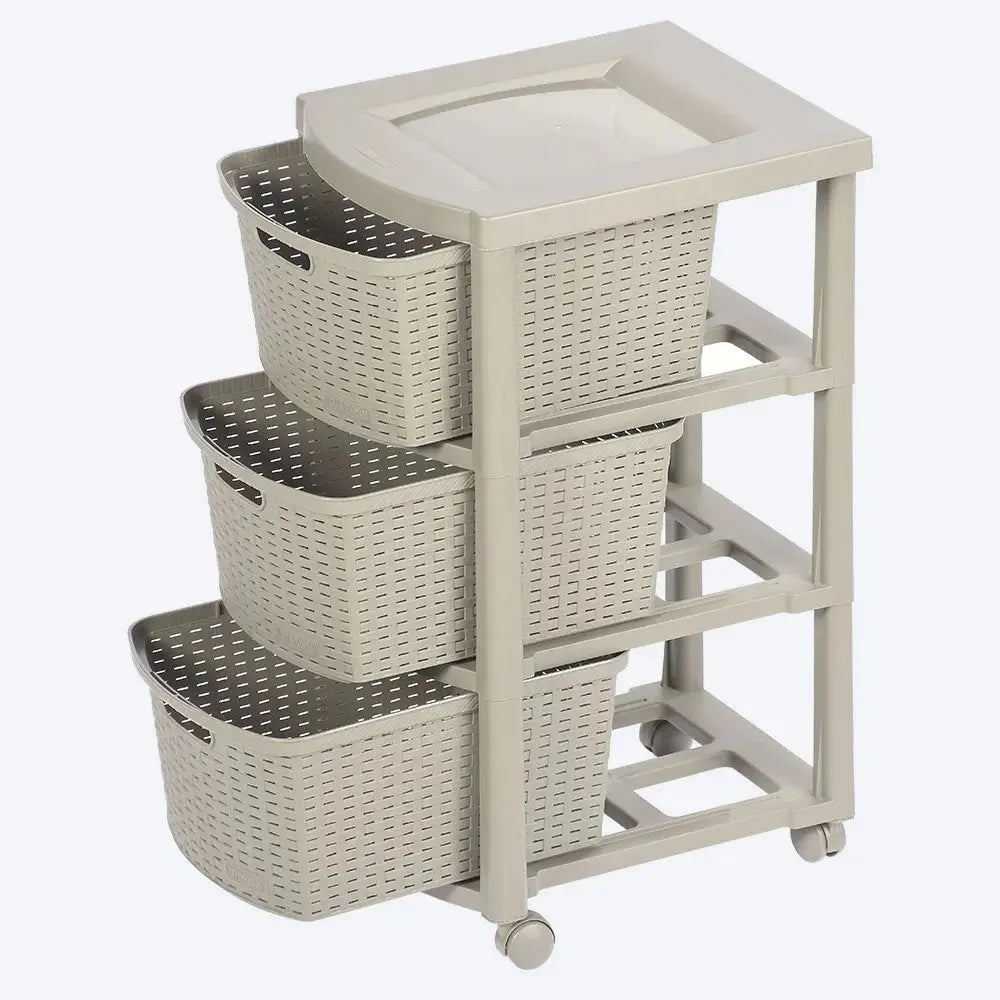 Cajonero Rattan Shia 3 Gavetas - Rimax - Muebles Dummi