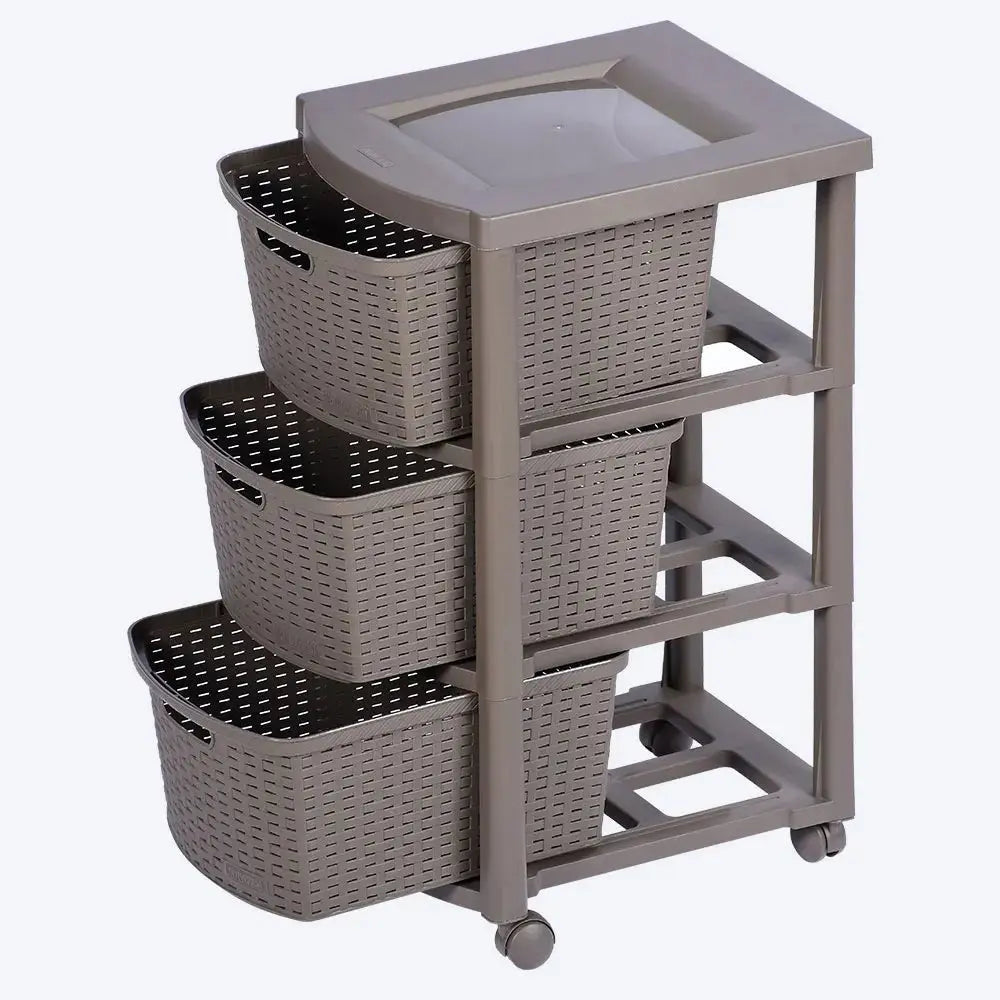 Cajonero Rattan Shia 3 Gavetas - Rimax - Muebles Dummi