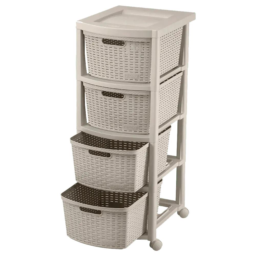 Cajonero Rattan Shia 4 Gavetas - Rimax - Muebles Dummi