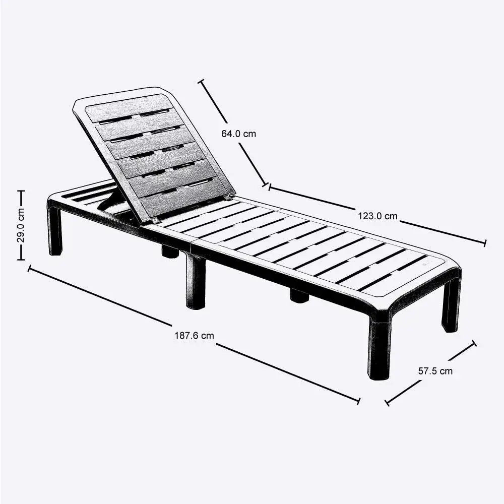 Cama Asoleadora Barú - Rimax - Muebles Dummi