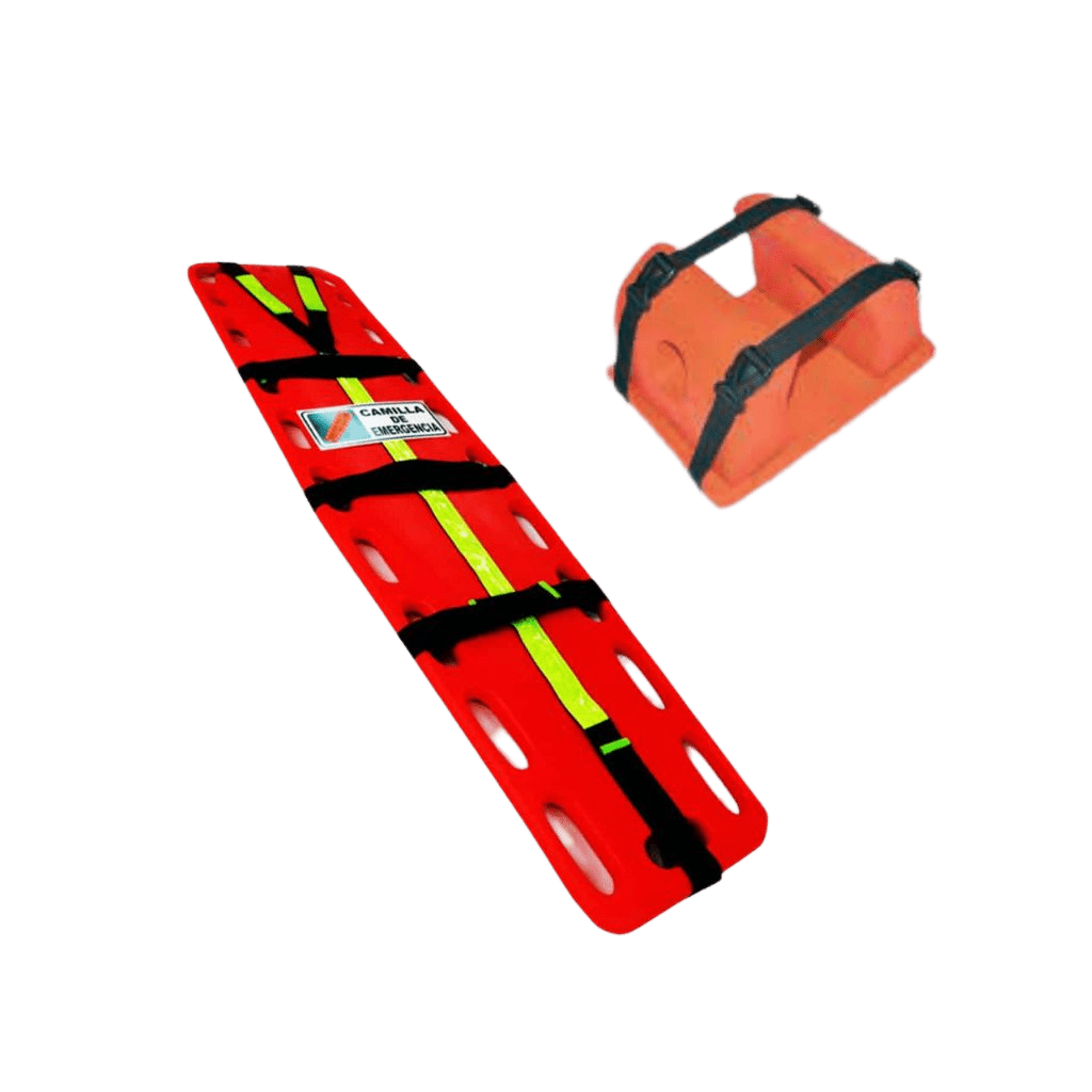 Camilla de Emergencia con Cuello Inmovilizador - Muebles Dummi