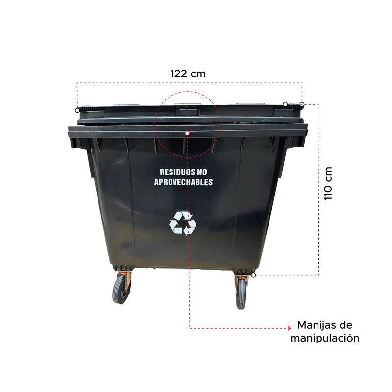 Contenedor de Basura Industrial 660 litros