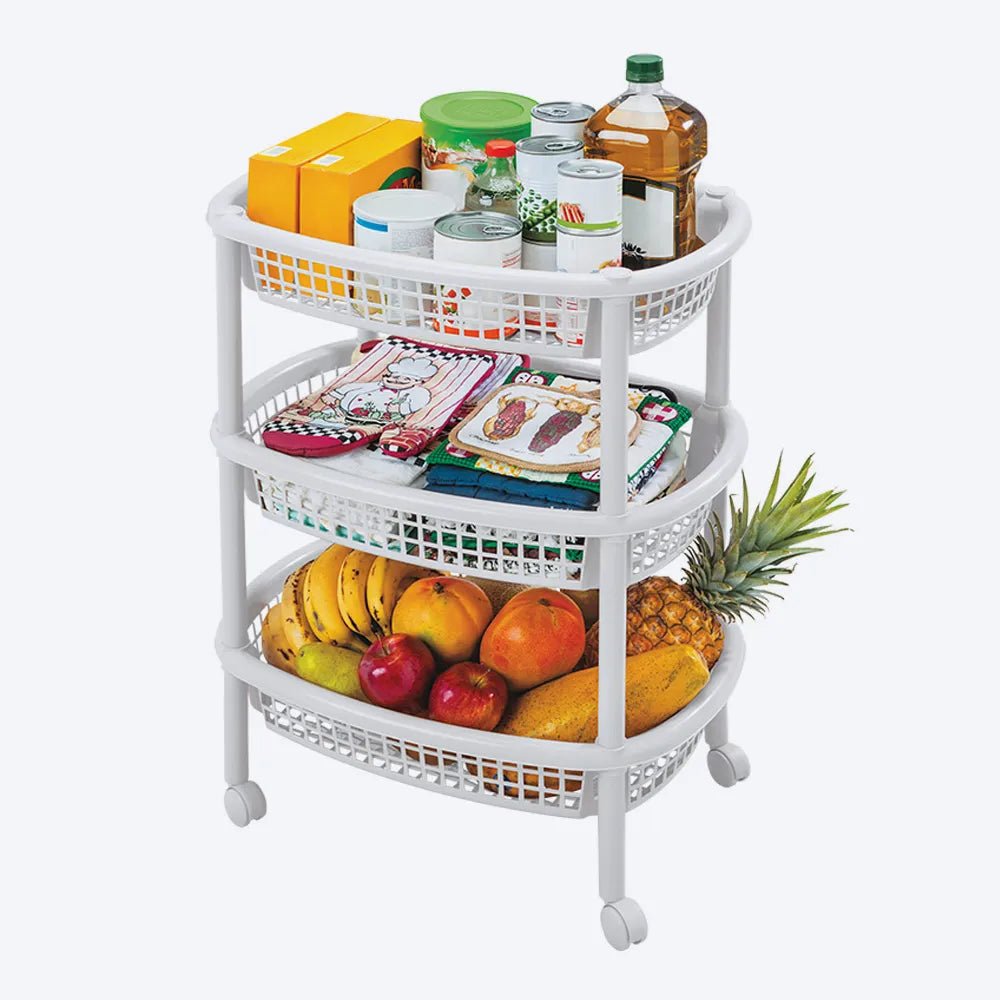 Canasta Movil Ovalada De Mercado Rimax - Muebles Dummi