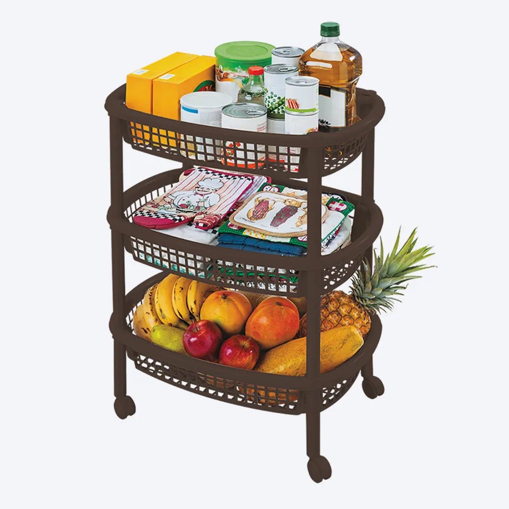 Canasta Movil Ovalada De Mercado Rimax - Muebles Dummi