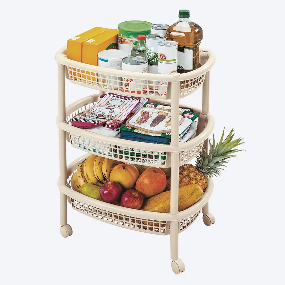 Canasta Movil Ovalada De Mercado Rimax - Muebles Dummi