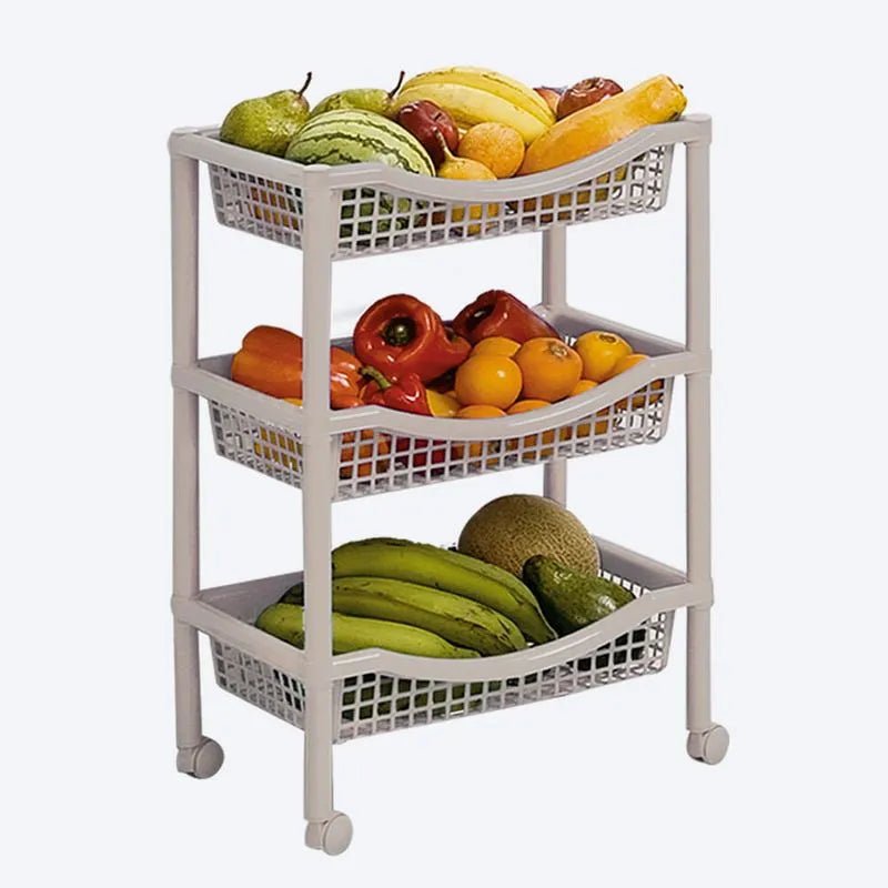 Canasta Móvil Rectangular 3 Niveles - Rimax - Muebles Dummi