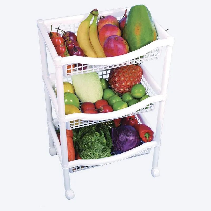 Canasta Móvil Rectangular 3 Niveles - Rimax - Muebles Dummi