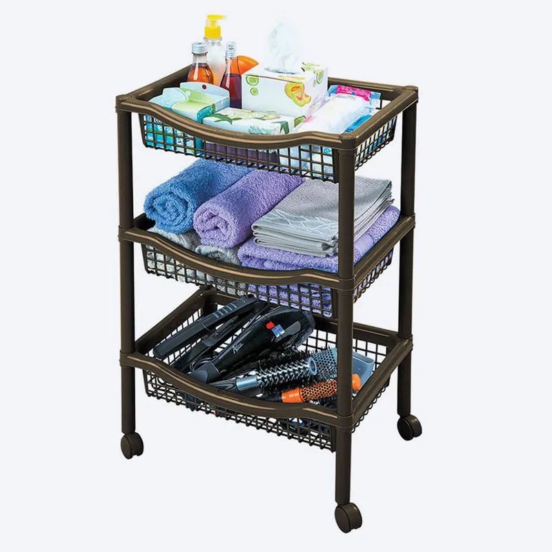 Canasta Móvil Rectangular 3 Niveles - Rimax - Muebles Dummi