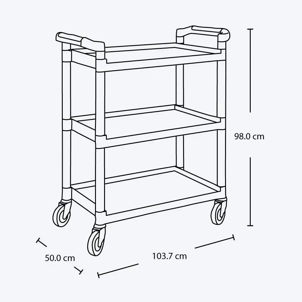 Carro Camarero Auxiliar Grande Rimax - Muebles Dummi