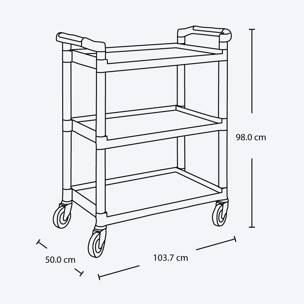 Carro Camarero Auxiliar Grande Rimax - Muebles Dummi