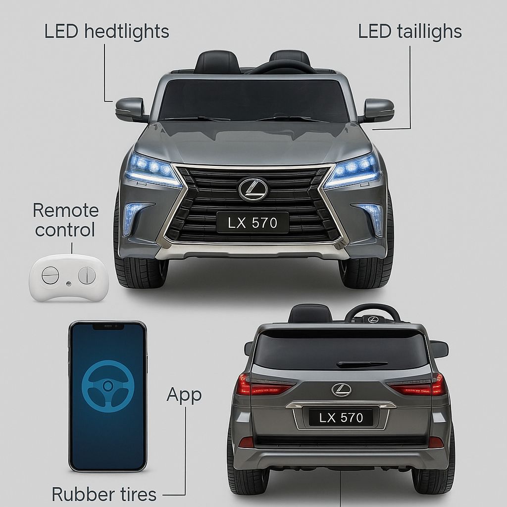 Carro Recargable Eléctrico LEXUS LX570 - Muebles Dummi
