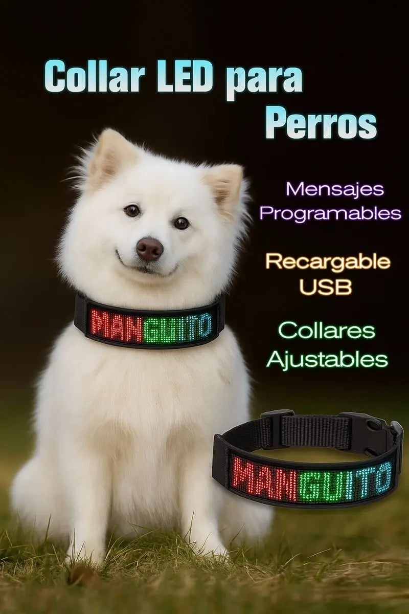 Collar LED Para Mascotas - Muebles Dummi