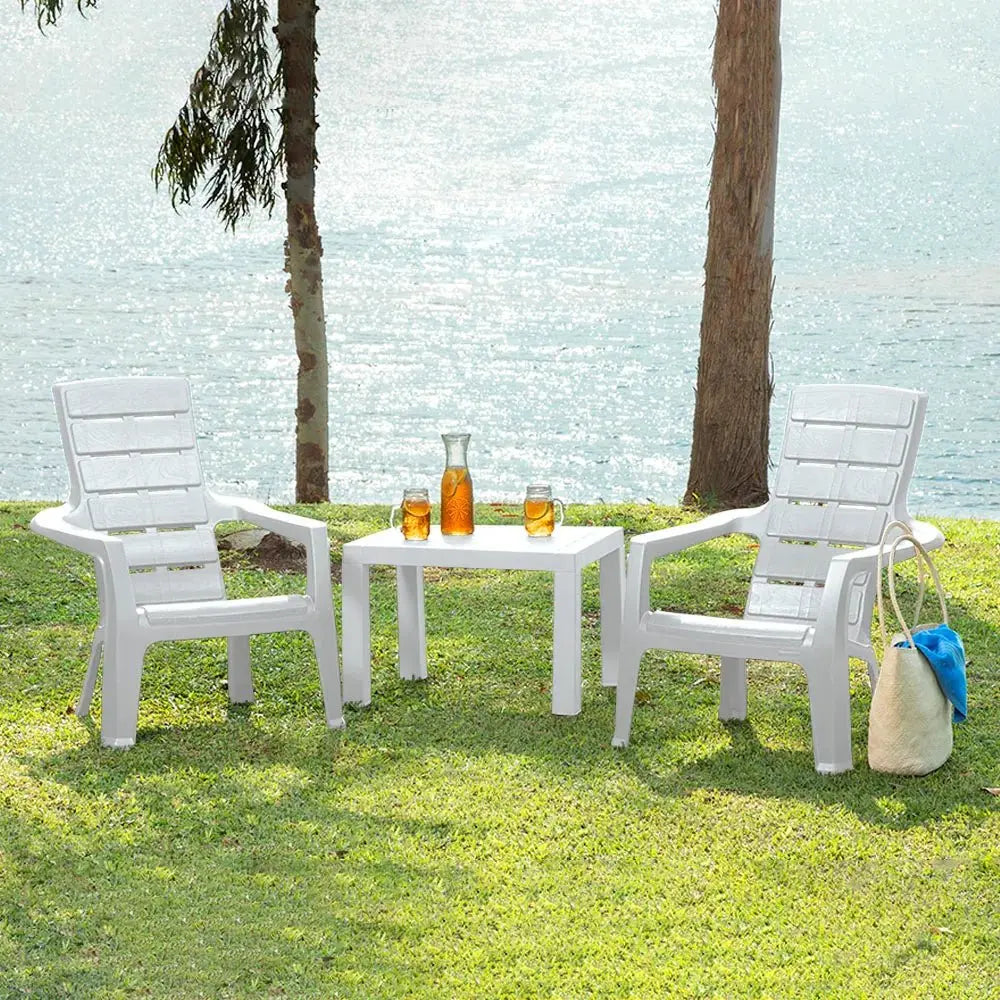Combo Aire Libre (1 Mesa de Centro + 2 Sillas Playeras Barú) - Rimax - Muebles Dummi