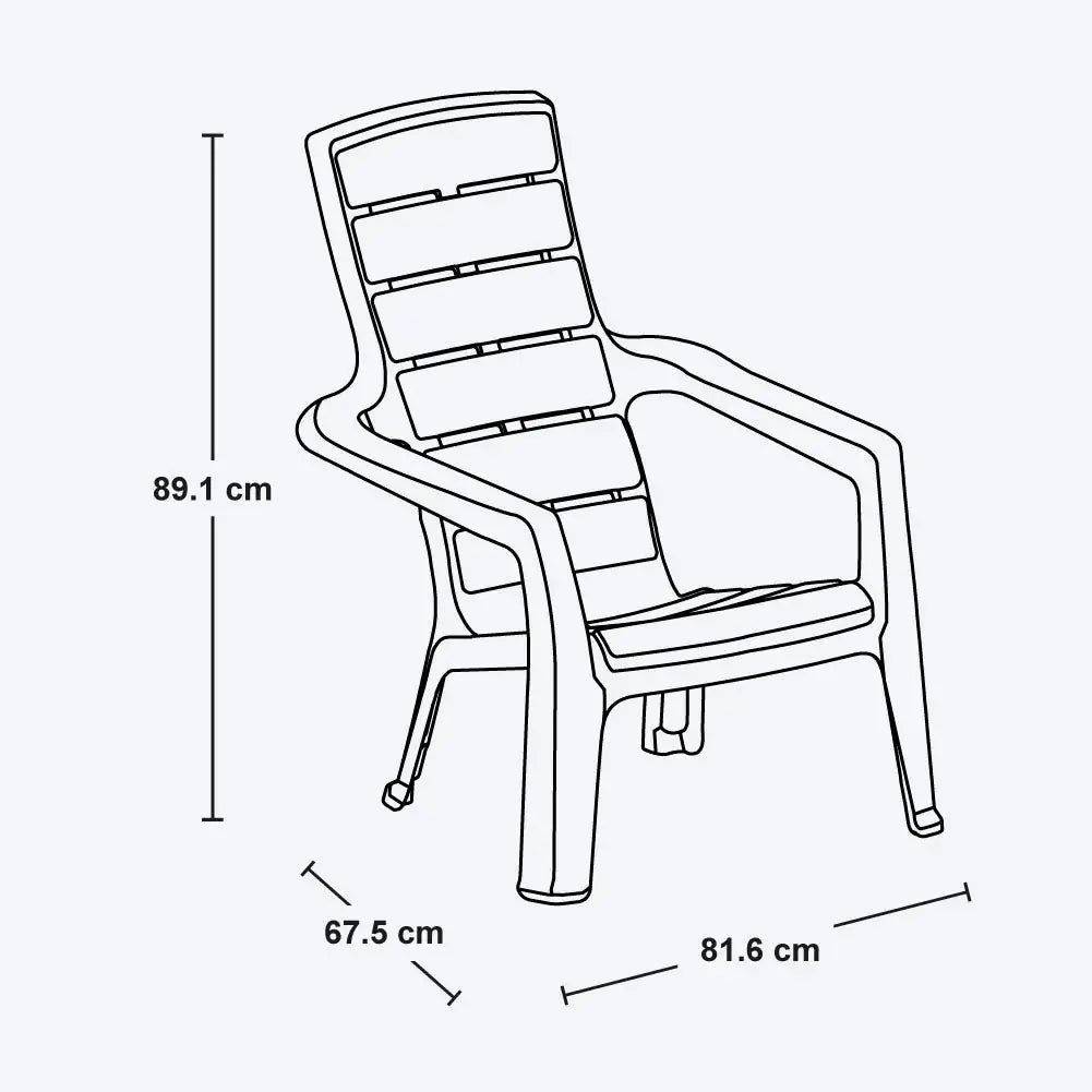Combo Aire Libre (1 Mesa de Centro + 2 Sillas Playeras Barú) - Rimax - Muebles Dummi