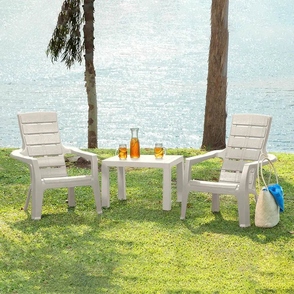 Combo Aire Libre (1 Mesa de Centro + 2 Sillas Playeras Barú) - Rimax - Muebles Dummi