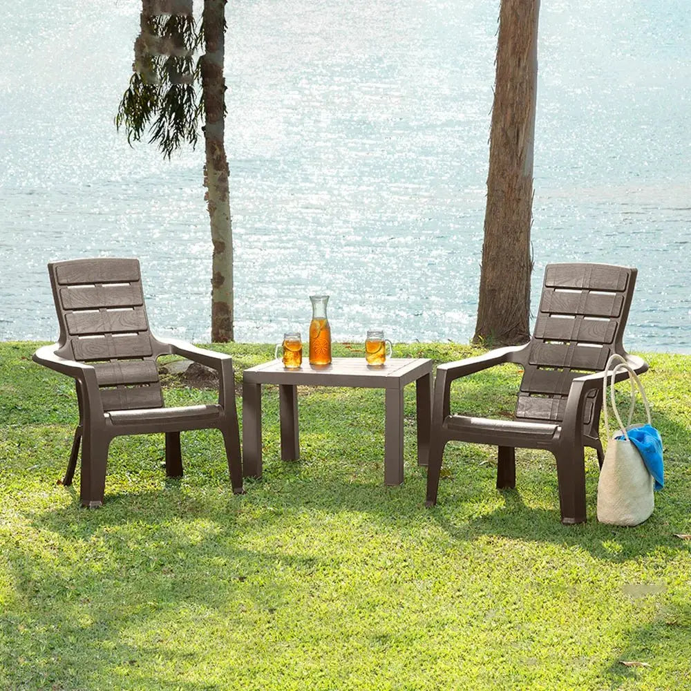 Combo Aire Libre (1 Mesa de Centro + 2 Sillas Playeras Barú) - Rimax - Muebles Dummi