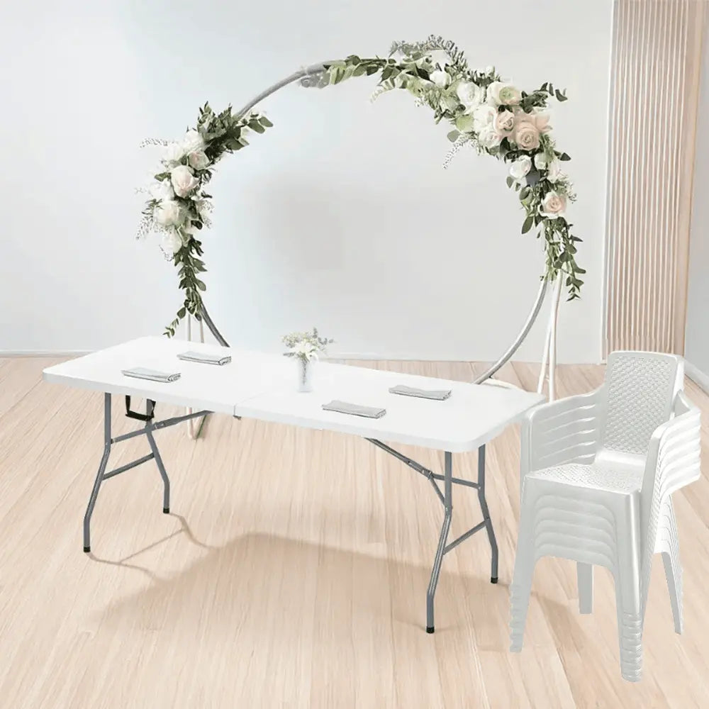 Combo Banquetero (Mesa Banquetera + 6 Sillas Eterna) - Rimax - Muebles Dummi
