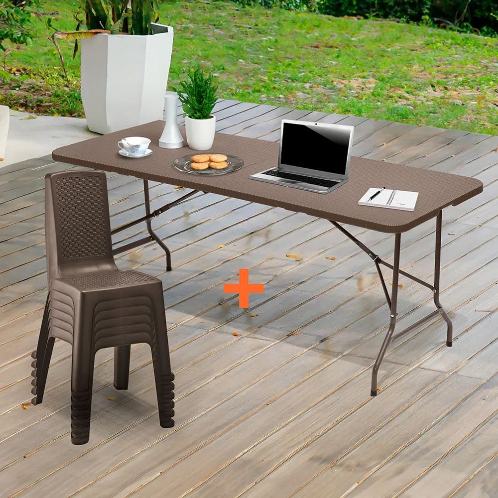 Combo Comedor Banquetero Con 6 SIllas - Rimax - Muebles Dummi