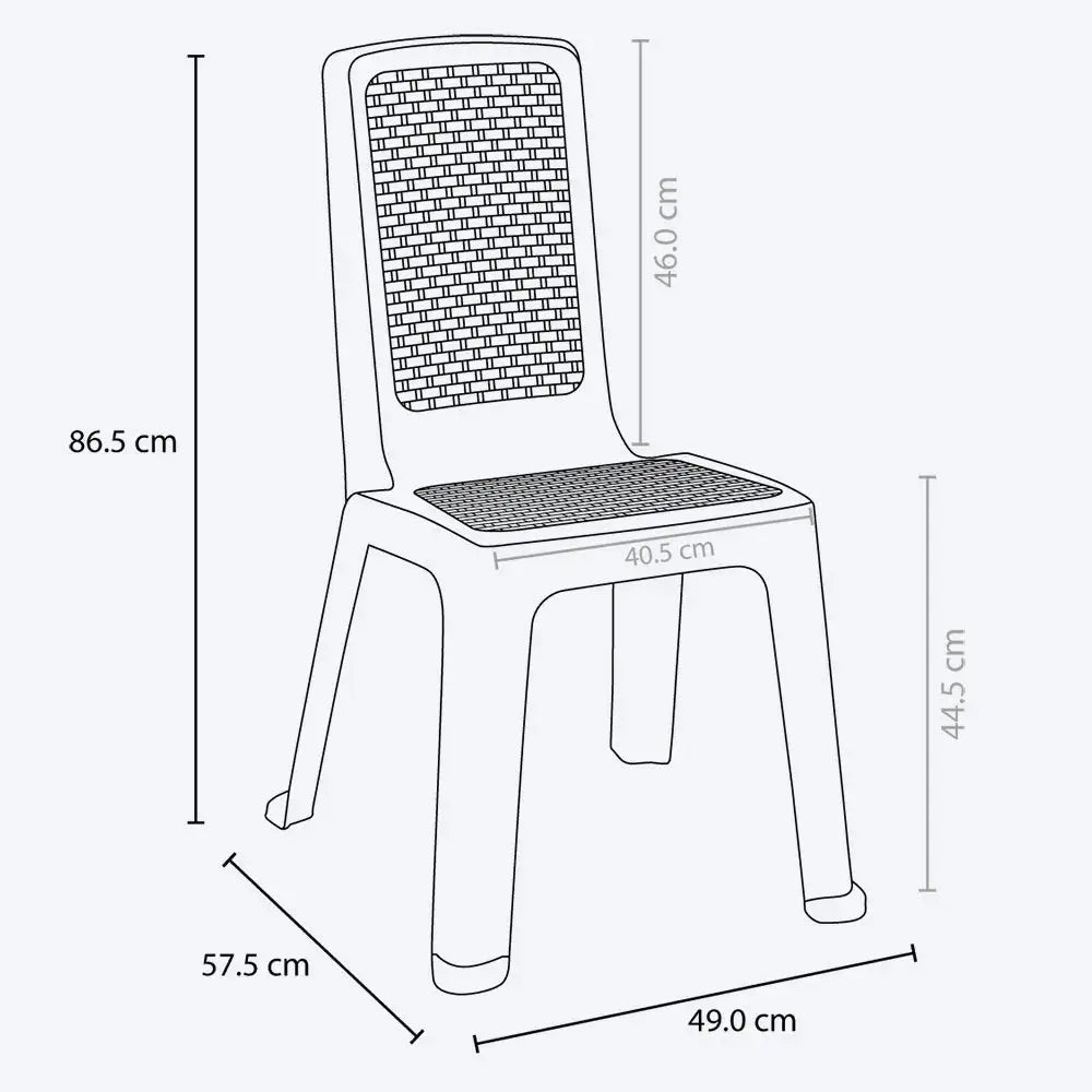 Combo Comedor Eterna (1 Mesa + 4 Sillas Eterna) - Rimax - Muebles Dummi