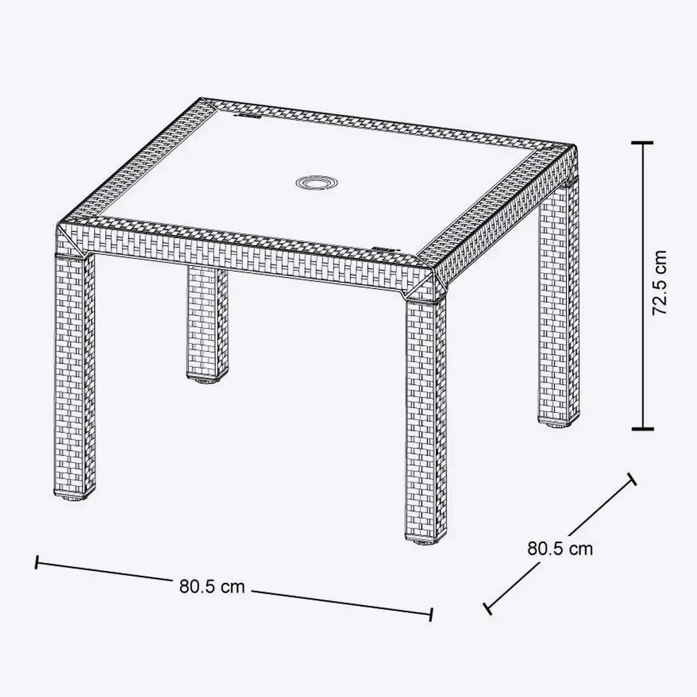 Combo Comedor Eterna (1 Mesa + 4 Sillas Eterna) - Rimax - Muebles Dummi