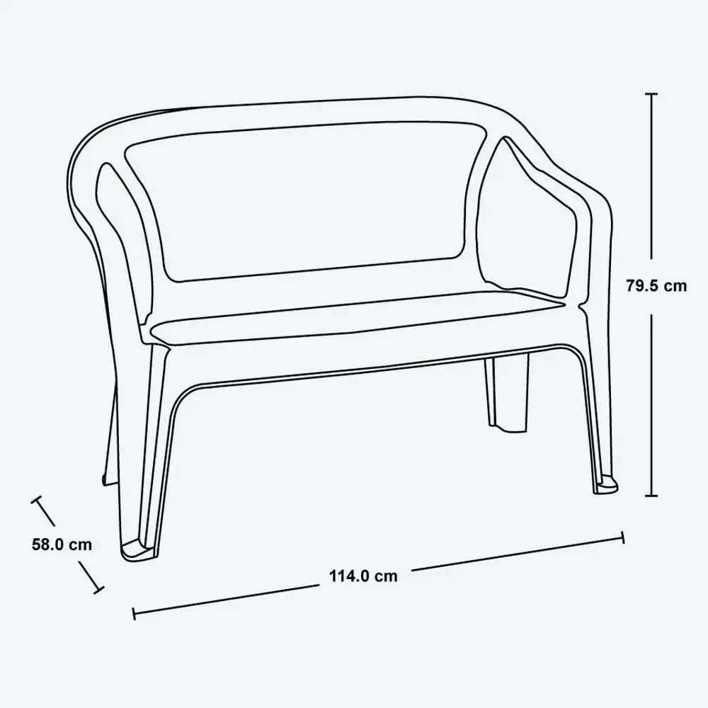 Combo Comedor Familiar Eterna (1 Mesa + 2 Sillas + 2 Sillas Dobles) - Rimax - Muebles Dummi