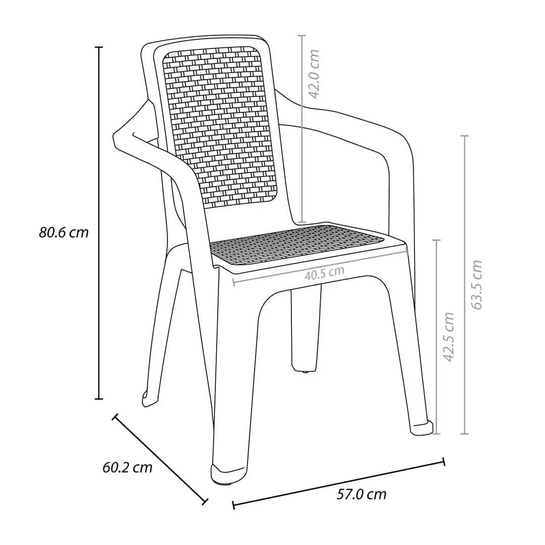 Combo Comedor Familiar Eterna (1 Mesa + 6 Sillas Eterna) - Rimax - Muebles Dummi