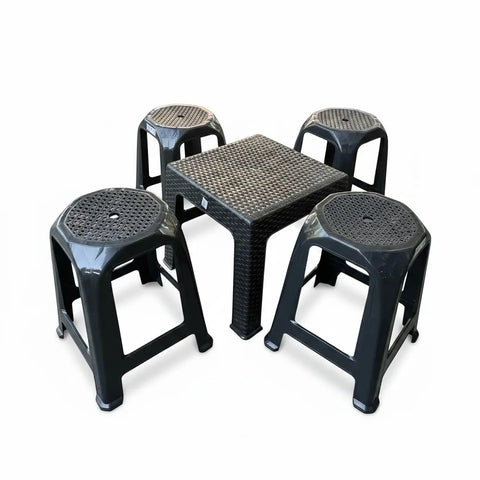 Combo Futbolero - 4 Butacos Con Mesa - Muebles Dummi