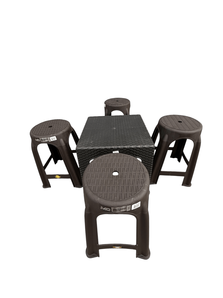 Combo Futbolero De Centro - Apariencia Rattan - MQ - Muebles Dummi