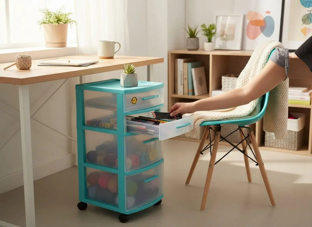 Combo Gavetero Con Silla Eames - Muebles Dummi