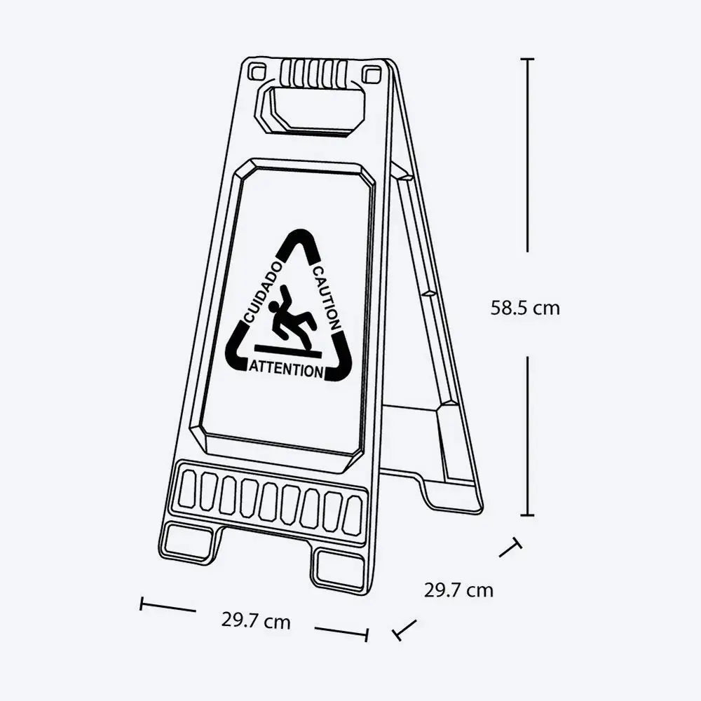 Combo Servicio Limpieza (Carro de Servicio + Señal de Precaución) - Rimax - Muebles Dummi