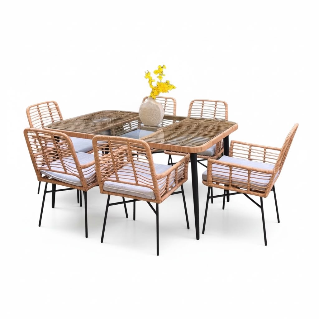 Comedor 6 Puestos Bambu Dummi - Muebles Dummi