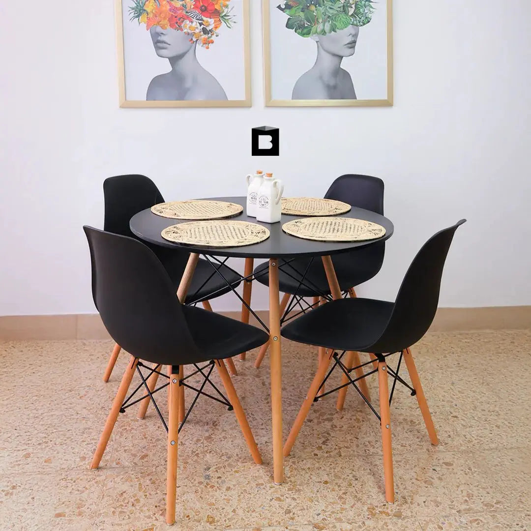 Comedor Escandinavo 4 Puestos - Muebles Dummi