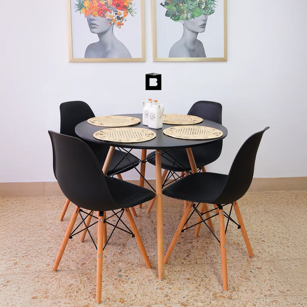 Comedor Escandinavo 4 Puestos - Muebles Dummi
