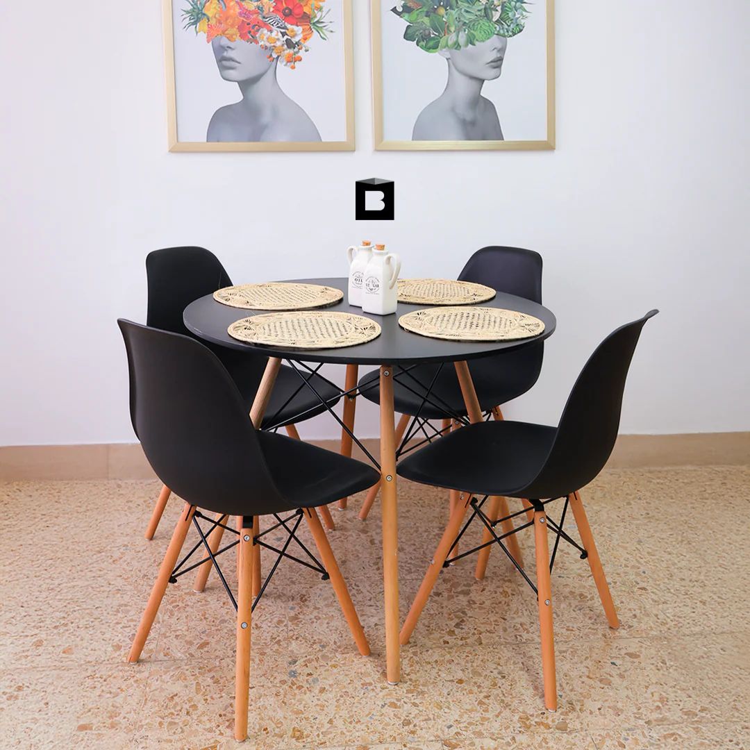 Comedor Escandinavo 4 Puestos - Muebles Dummi
