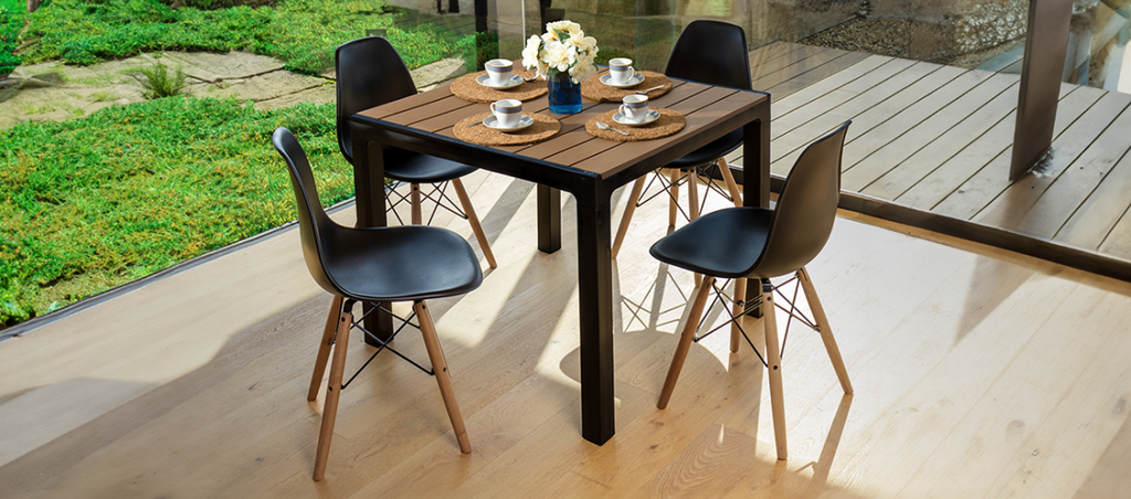 Comedor Madeira - Modern 4 Puestos - MQ - Muebles Dummi