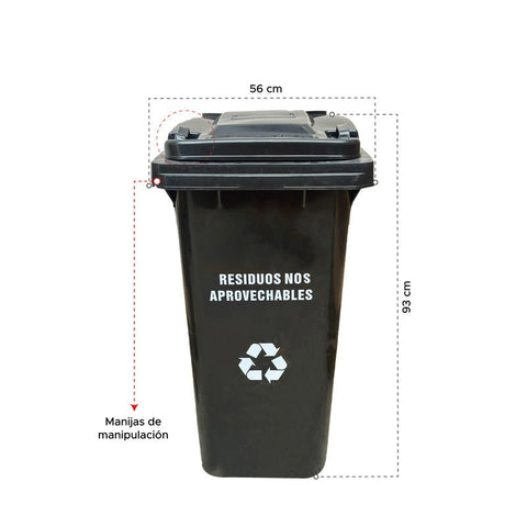 Contenedor de Basura Industrial 240 Litros - Muebles Dummi