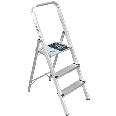 Escalera En Aluminio Plegable - Muebles Dummi