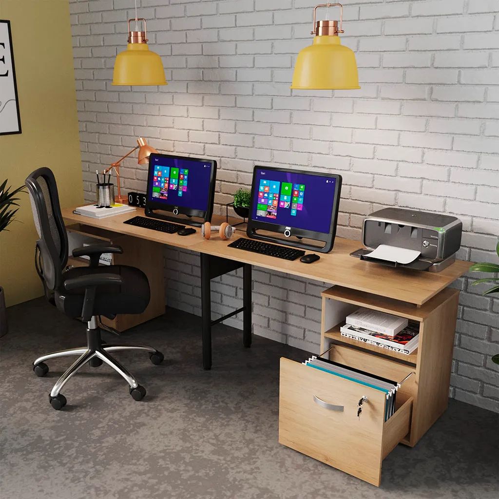 Escritorio Estacion de Trabajo Modular Asturias - Muebles Dummi