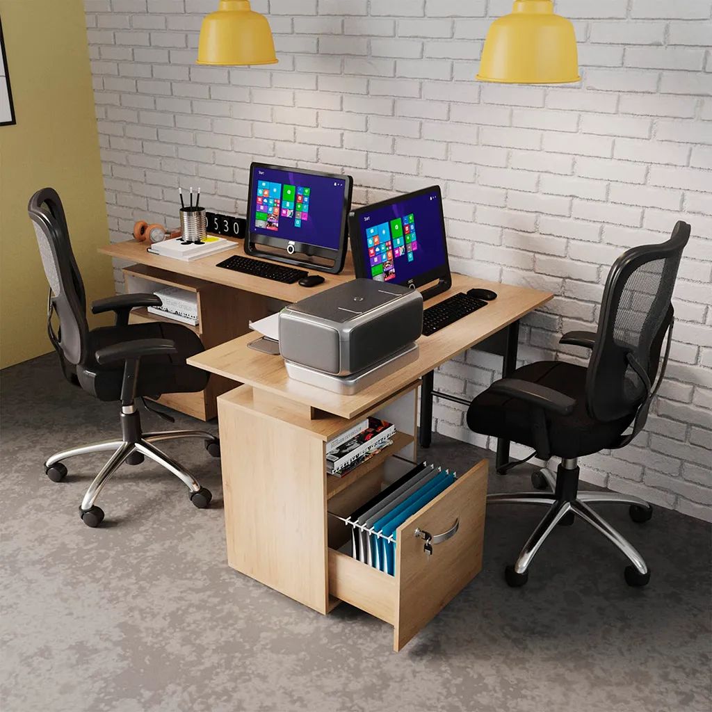 Escritorio Estacion de Trabajo Modular Asturias - Muebles Dummi