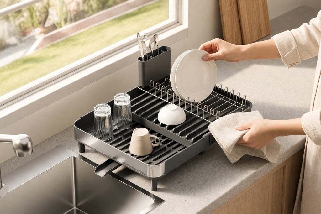 Escurridor Expandible en Acero Inoxidable - Muebles Dummi