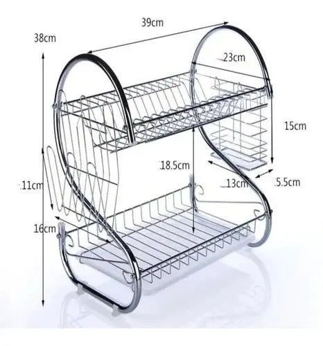 ESCURRIDOR METALICO DOS PISOS - Muebles Dummi