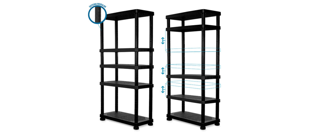 Estantería Modular Súper Forte 5 Niveles - MQ - Muebles Dummi