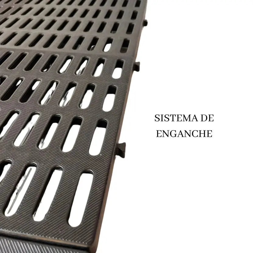 Estiba Industrial Plastica Pequeña Negra - Muebles Dummi