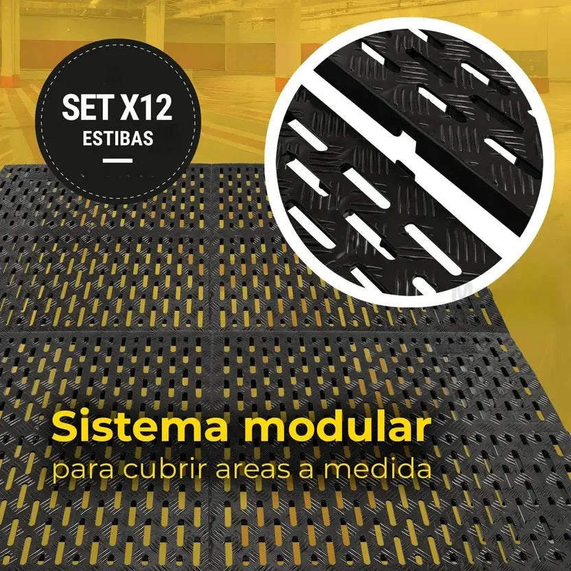 Estiba Industrial Plastica - Set X 12 - Muebles Dummi