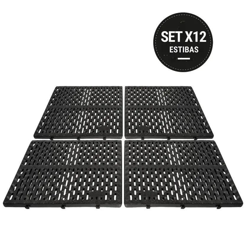 Estiba Industrial Plastica - Set X 12 - Muebles Dummi