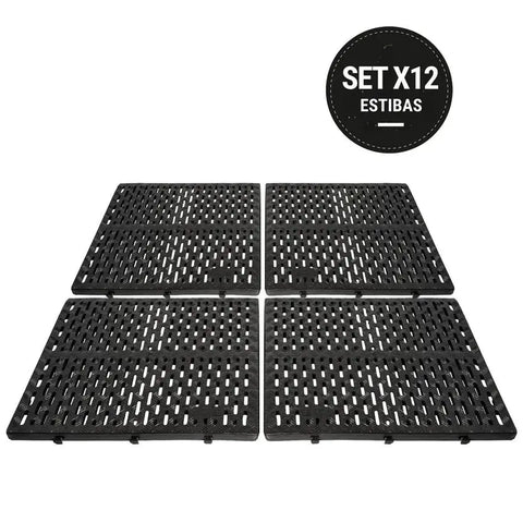 Estiba Industrial Plastica - Set X 12 - Muebles Dummi