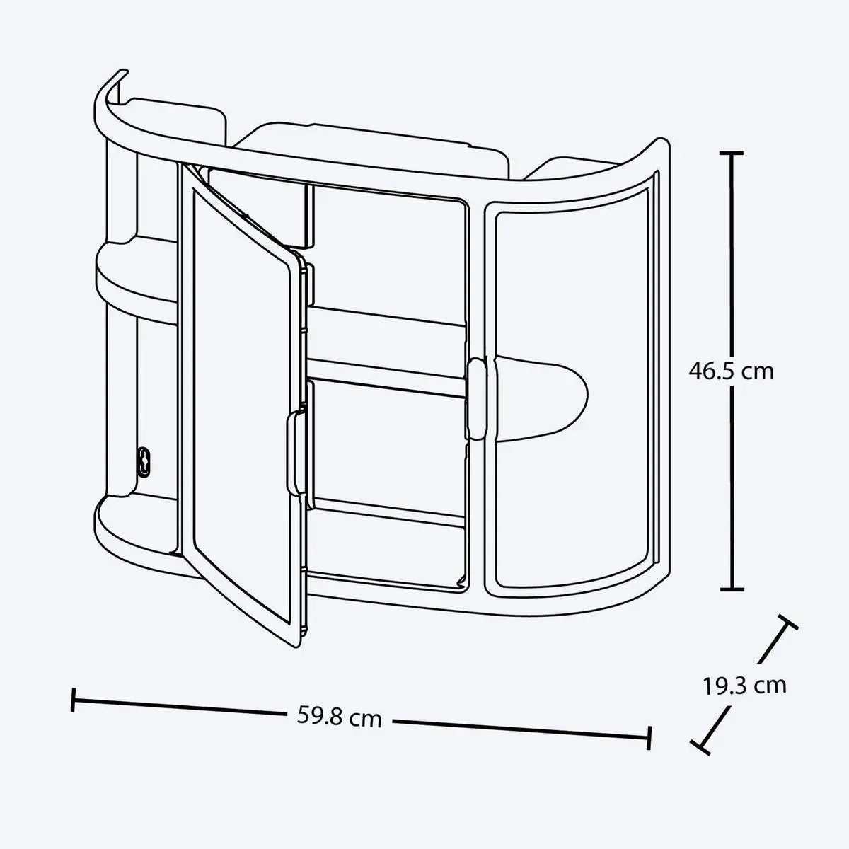 Gabinete Para Baño Con Espejo - Rimax - Muebles Dummi