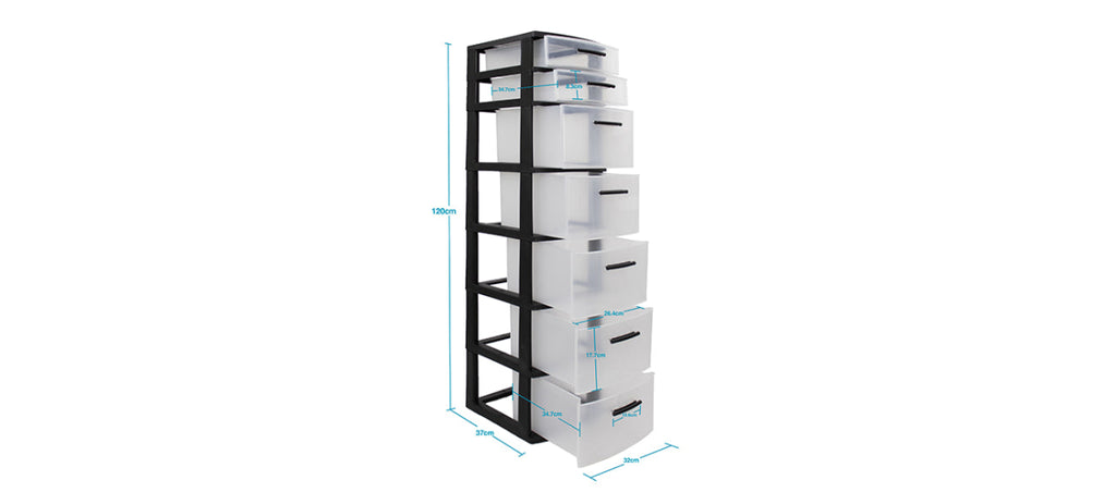 Gavetero Modular Eclypse 7 niveles - MQ - Muebles Dummi