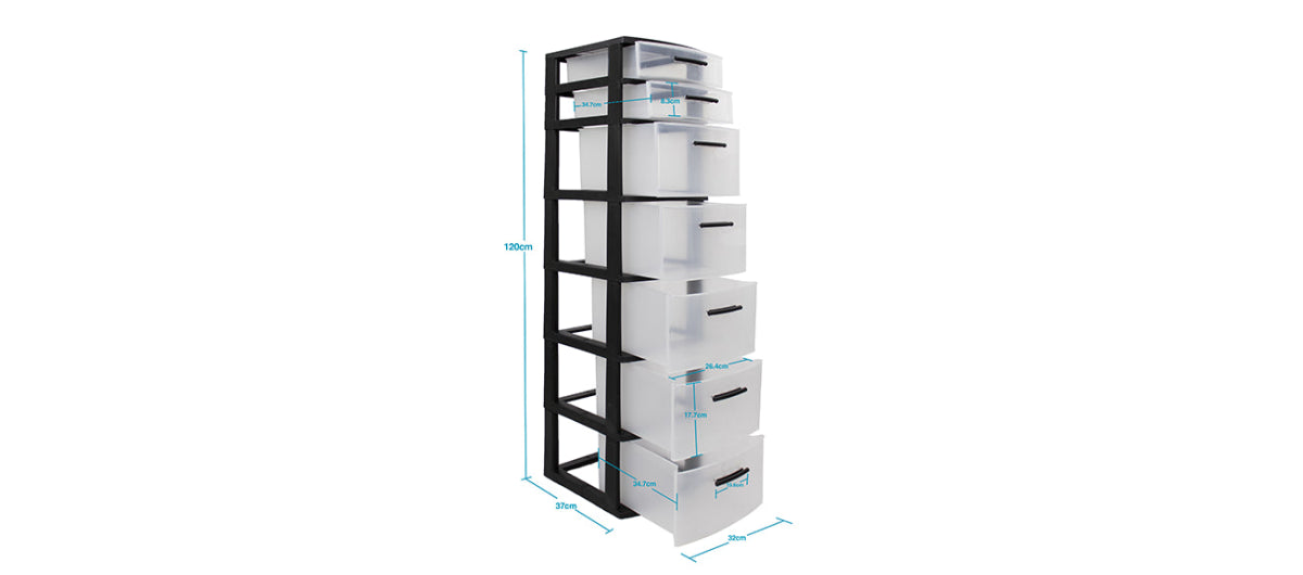 Gavetero Modular Eclypse 7 niveles - MQ - Muebles Dummi