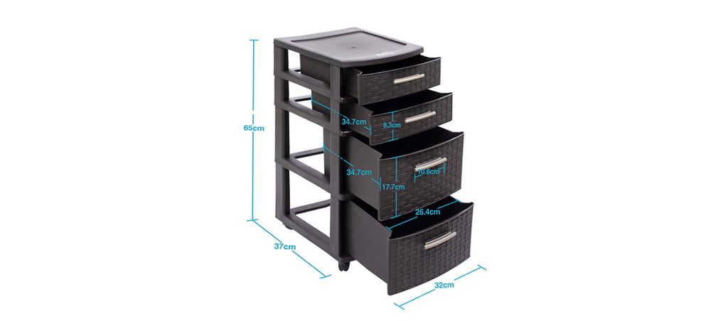 Gavetero Modular Infinity 4 Niveles - MQ - Muebles Dummi